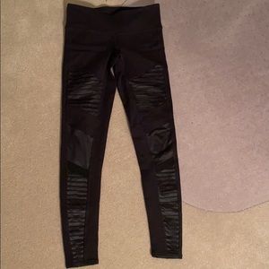 Black Alo Moto Leggings